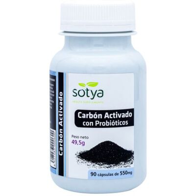 Carbón Activado Sotya 90 Cápsulas - Complemento Alimentar Carbón Activado Sotya 90 Cápsulas - Complemento Alimentar
