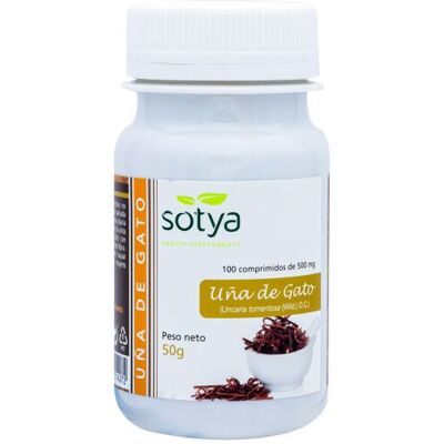 Sotya Garra de Gato 100 Comprimidos - Suplemento Alimenticio Sotya Garra de Gato 100 Comprimidos - Suplemento Alimenticio