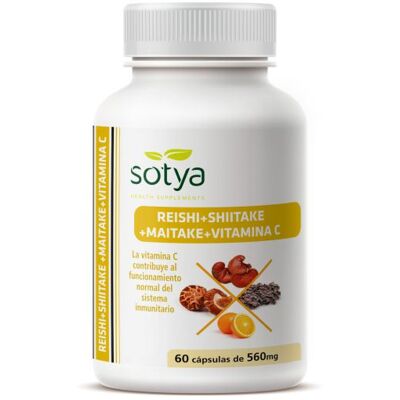 Sotya Reishi Maitake Shiitake 60 Cápulas - Complemento Alimenticio Sotya Reishi Maitake Shiitake 60 Cápulas - Complemento Alimenticio