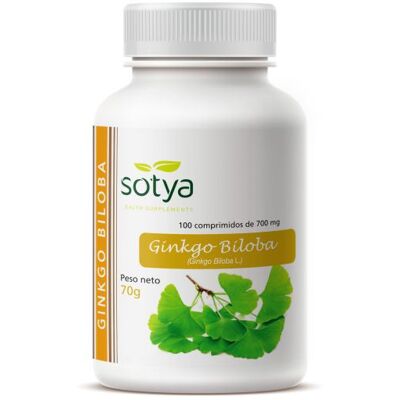 Sotya Ginkgo Biloba 100 Tabletas - Suplemento alimenticio Sotya Ginkgo Biloba 100 Tabletas - Suplemento alimenticio