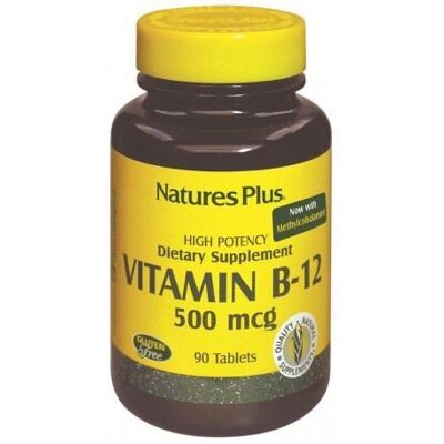 NaturesPlus Vitamina B12 500 mcg - Vitaminas y Suplementos NaturesPlus Vitamina B12 500 mcg - Vitaminas y Suplementos