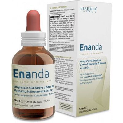 Glauber Pharma Enanda - Magnolio, Equinácea, Elicriso - 50ml Suplemento Dietético Glauber Pharma Enanda - Magnolio, Equinácea, Elicriso - 50ml Suplemento Dietético