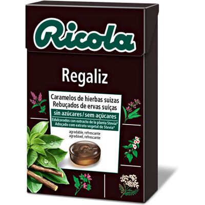 Ricola Caramelos sin Azúcar Regaliz 50 gr Ricola Caramelos sin Azúcar Regaliz 50 gr