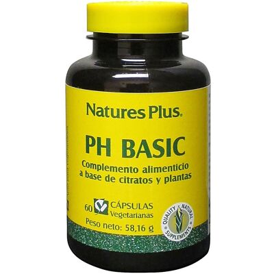 Natures Plus PH Basic Mineral & Plant Suplemento - Cápsulas Veganas Natures Plus PH Basic Mineral & Plant Suplemento - Cápsulas Veganas