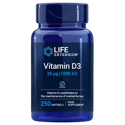 Life Extension Vitamina D3 1000 IU - Vitaminas Life Extension Vitamina D3 1000 IU - Vitaminas