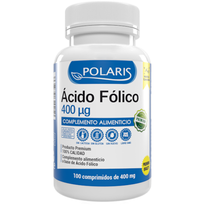 Ácido Fólico Polaris 400mcg - 100 Comprimidos Ácido Fólico Polaris 400mcg - 100 Comprimidos