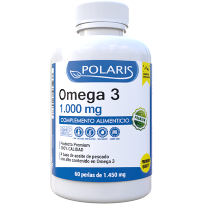 Polaris Omega 3 1000mg - Suplemento de Aceite de Pescado Polaris Omega 3 1000mg - Suplemento de Aceite de Pescado