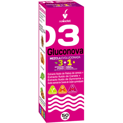 Novadiet Gluconova+Aceite Esencial Canela Mezcla Evolucionada 50 ml Novadiet Gluconova+Aceite Esencial Canela Mezcla Evolucionada 50 ml