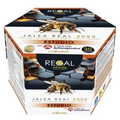 Novadiet Regal Abeja Estudio Jalea Real 2000 20 Viales Novadiet Regal Abeja Estudio Jalea Real 2000 20 Viales