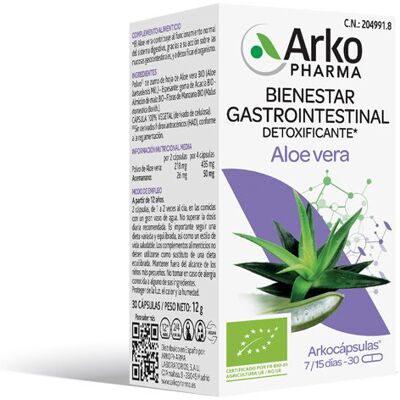 Arkopharma Aloe Vera Bio 30 cápsulas Arkopharma Aloe Vera Bio 30 cápsulas