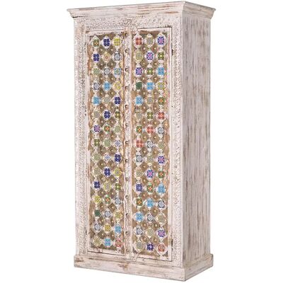 Armario de Madera de Mango Giner y Colomer - Cerámica y Bronce - 180x50x90 Armario de Madera de Mango Giner y Colomer - Cerámica y Bronce - 180x50x90