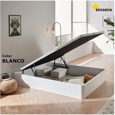 Canapé Abatible 150x190 cm Color Blanco Con Subida A Domicilio Reforzado Gran Almacenaje Descansin Canapé Abatible 150x190 cm Color Blanco Con Subida A Domicilio Reforzado Gran Almacenaje Descansin