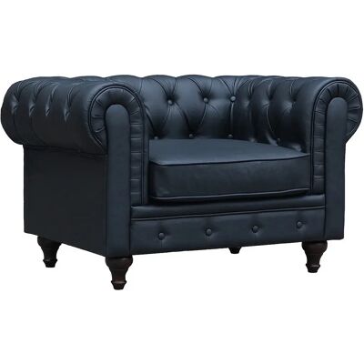 Habitat et jardin Sillón Chesterfield "Aliza" - Negro Habitat et jardin Sillón Chesterfield "Aliza" - Negro