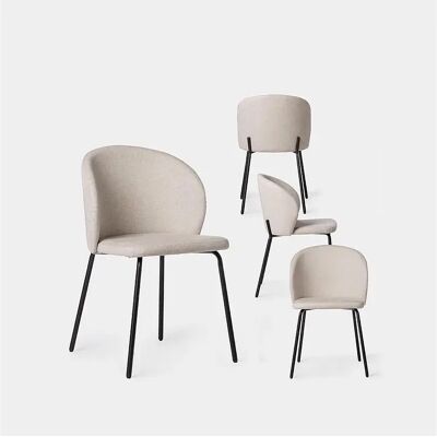 Packs 4 sillas Beige 49 x 80 cm Packs 4 sillas Beige 49 x 80 cm