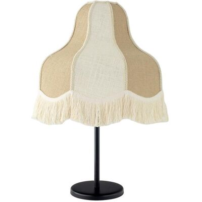 Lámpara de Mesa con flecos LIV Beige Yute con Flecos Lámpara de Mesa con flecos LIV Beige Yute con Flecos