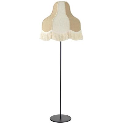 Lámpara Pie de Salón LIV Beige Yute con Flecos Lámpara Pie de Salón LIV Beige Yute con Flecos