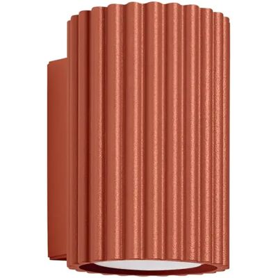 Lámpara de Pared Karbon de Sollux Lighting - 10cm Ocre Rojo - Lámpara de Pared Lámpara de Pared Karbon de Sollux Lighting - 10cm Ocre Rojo - Lámpara de Pared