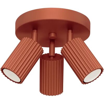 Sollux Lighting Karbon Foco de Techo 3 Luces Ocre Rojo - Foco de Techo Sollux Lighting Karbon Foco de Techo 3 Luces Ocre Rojo - Foco de Techo