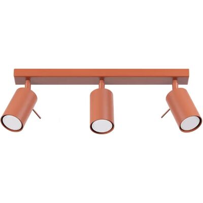Sollux Lighting Ring Barra de Acento Moderna 3 Luces Rojo Ocre - Barra de Iluminación Sollux Lighting Ring Barra de Acento Moderna 3 Luces Rojo Ocre - Barra de Iluminación