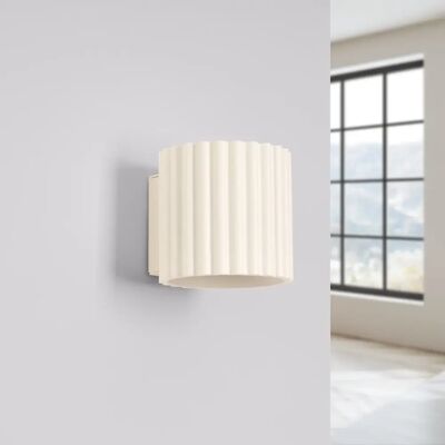 Aplique de pared Aura color beige Aplique de pared Aura color beige