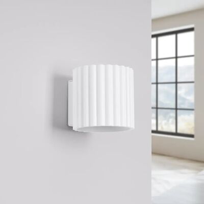 Aplique de pared Aura color blanco Aplique de pared Aura color blanco