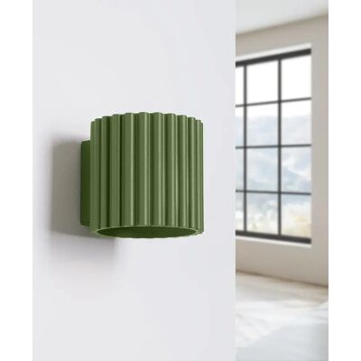 Aplique de pared Aura color verde oliva Aplique de pared Aura color verde oliva
