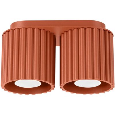 Plafón Aura 2 GU10 Rojo ocre Plafón Aura 2 GU10 Rojo ocre