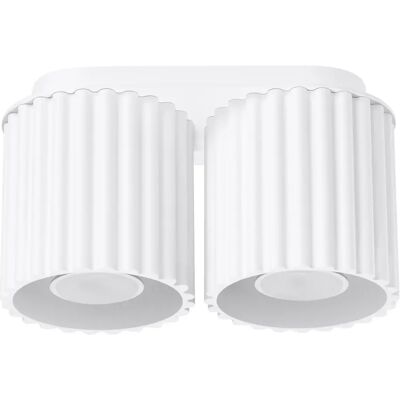 Plafón Aura 2 GU10 Blanco Plafón Aura 2 GU10 Blanco