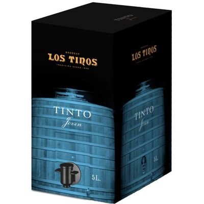 Bag in Box Los Tinos Tinto Joven 5L - Vino Tinto 500cl España Bag in Box Los Tinos Tinto Joven 5L - Vino Tinto 500cl España