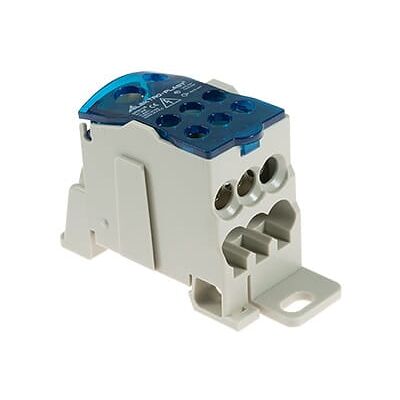 ELEKTRO-PLAST UKK-125 - Bloque de Distribución para TH35 y Superficies ELEKTRO-PLAST UKK-125 - Bloque de Distribución para TH35 y Superficies