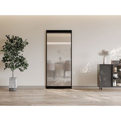 Unique Puerta corredera con riel invisible - Aluminio y cristal templado traslúcido - 83 x 210 cm - TORIPA Unique Puerta corredera con riel invisible - Aluminio y cristal templado traslúcido - 83 x 210 cm - TORIPA