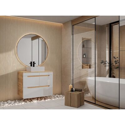 Vente-unique Mueble de baño suspendido Aruba - 80cm Vente-unique Mueble de baño suspendido Aruba - 80cm
