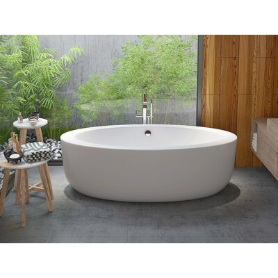 MARMATI Bañera de pie ovalada - 251 L - 185x90x58cm MARMATI Bañera de pie ovalada - 251 L - 185x90x58cm
