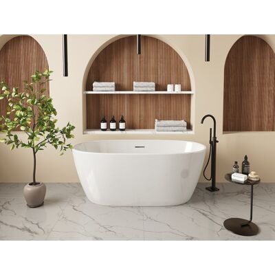 Unique Bañera exenta - 150 x 72,5 x 58,5 cm - Acrílico - Blanca - 240 L - YAMISA Unique Bañera exenta - 150 x 72,5 x 58,5 cm - Acrílico - Blanca - 240 L - YAMISA