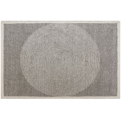 Unique Alfombra tufting 100% lana - 200 x 290 cm - Gris - 1800g/m² - NELUNE Unique Alfombra tufting 100% lana - 200 x 290 cm - Gris - 1800g/m² - NELUNE
