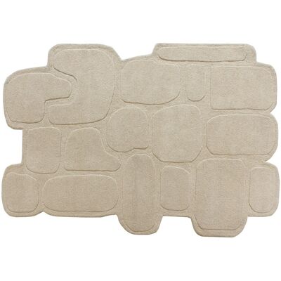 Unique Alfombra asimétrica tufting 100% lana - 160 x 230 cm - Beige - 2200g/m² - UPEGA Unique Alfombra asimétrica tufting 100% lana - 160 x 230 cm - Beige - 2200g/m² - UPEGA