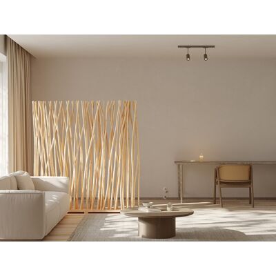 Unique Biombo de madera de teca - An. 170 x P. 25 x Alt. 180 cm - Natural GAYANA Unique Biombo de madera de teca - An. 170 x P. 25 x Alt. 180 cm - Natural GAYANA