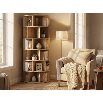 Unique Librería con 21 estantes - Natural claro - LAREYA Unique Librería con 21 estantes - Natural claro - LAREYA