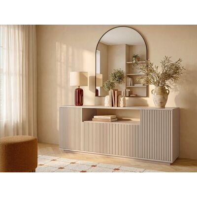Unique Aparador con 4 puertas y 1 compartimento - Beige - EROLYA Unique Aparador con 4 puertas y 1 compartimento - Beige - EROLYA