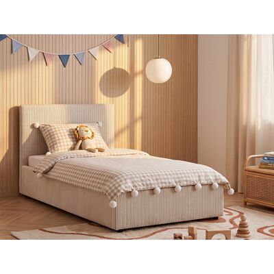 Unique Canapé abatible 120 x 190 cm - Pana - Crema - VALME Unique Canapé abatible 120 x 190 cm - Pana - Crema - VALME