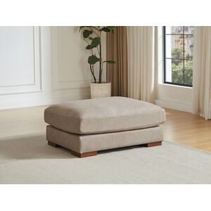 Unique Puf en tela texturizada color topo SPERONE Unique Puf en tela texturizada color topo SPERONE