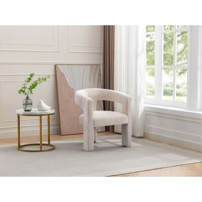 Unique Sillón de tela beige FAVINA Unique Sillón de tela beige FAVINA
