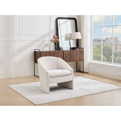 Unique Sillón en tela texturizada beige TAROLO Unique Sillón en tela texturizada beige TAROLO