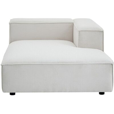 Unique Chaiselongue derecha con reposabrazos de pana beige RUZOLO Unique Chaiselongue derecha con reposabrazos de pana beige RUZOLO