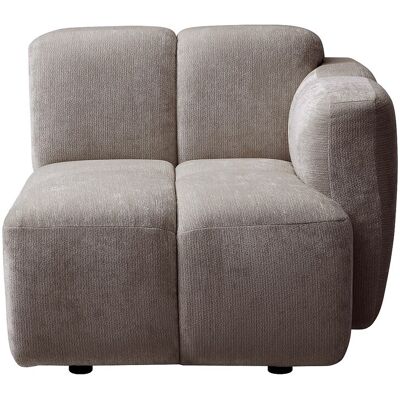 Unique Sillón rinconero derecha en tela texturizada color topo CARLIVI Unique Sillón rinconero derecha en tela texturizada color topo CARLIVI
