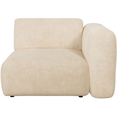 Unique Módulo sillón de ángulo derecho en tela beige de Maison Céphy - POGNI Unique Módulo sillón de ángulo derecho en tela beige de Maison Céphy - POGNI