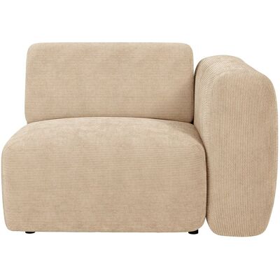 Unique Módulo sillón clásico de ángulo derecho de pana fina beige de Maison Céphy - POGNI Unique Módulo sillón clásico de ángulo derecho de pana fina beige de Maison Céphy - POGNI