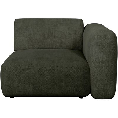 Unique Módulo sillón clásico de ángulo derecho en tela verde de Maison Céphy - POGNI Unique Módulo sillón clásico de ángulo derecho en tela verde de Maison Céphy - POGNI
