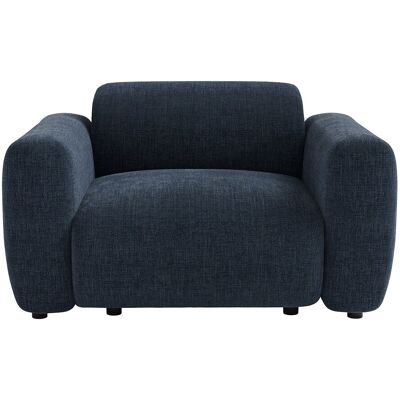 Unique Sillón clásico de tela azul de Maison Céphy POGNI Unique Sillón clásico de tela azul de Maison Céphy POGNI