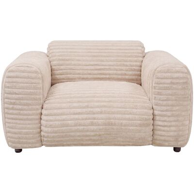Unique Sillón de pana gruesa beige POGNI de Maison Céphy Unique Sillón de pana gruesa beige POGNI de Maison Céphy